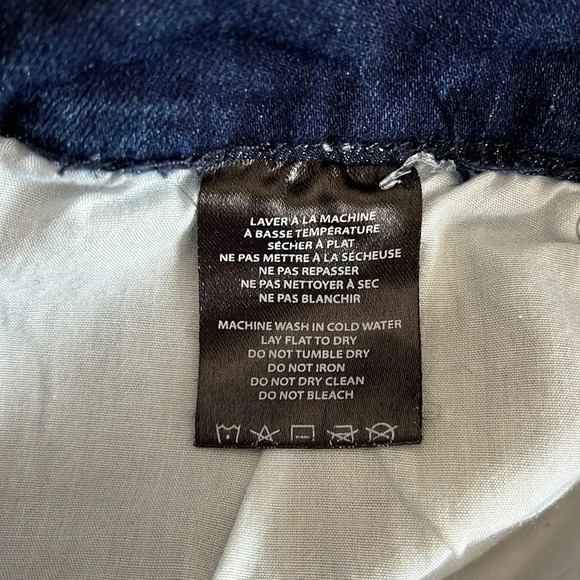 NWOT OXYGEN Denim Dress Adjustable Strap Pockets, Size L - Picture 9 of 11